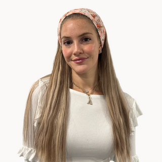 Peachy Petals Crinkle Standard Headband