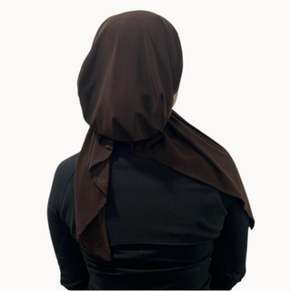 Chocolate Sport Pre-Tied Scarf