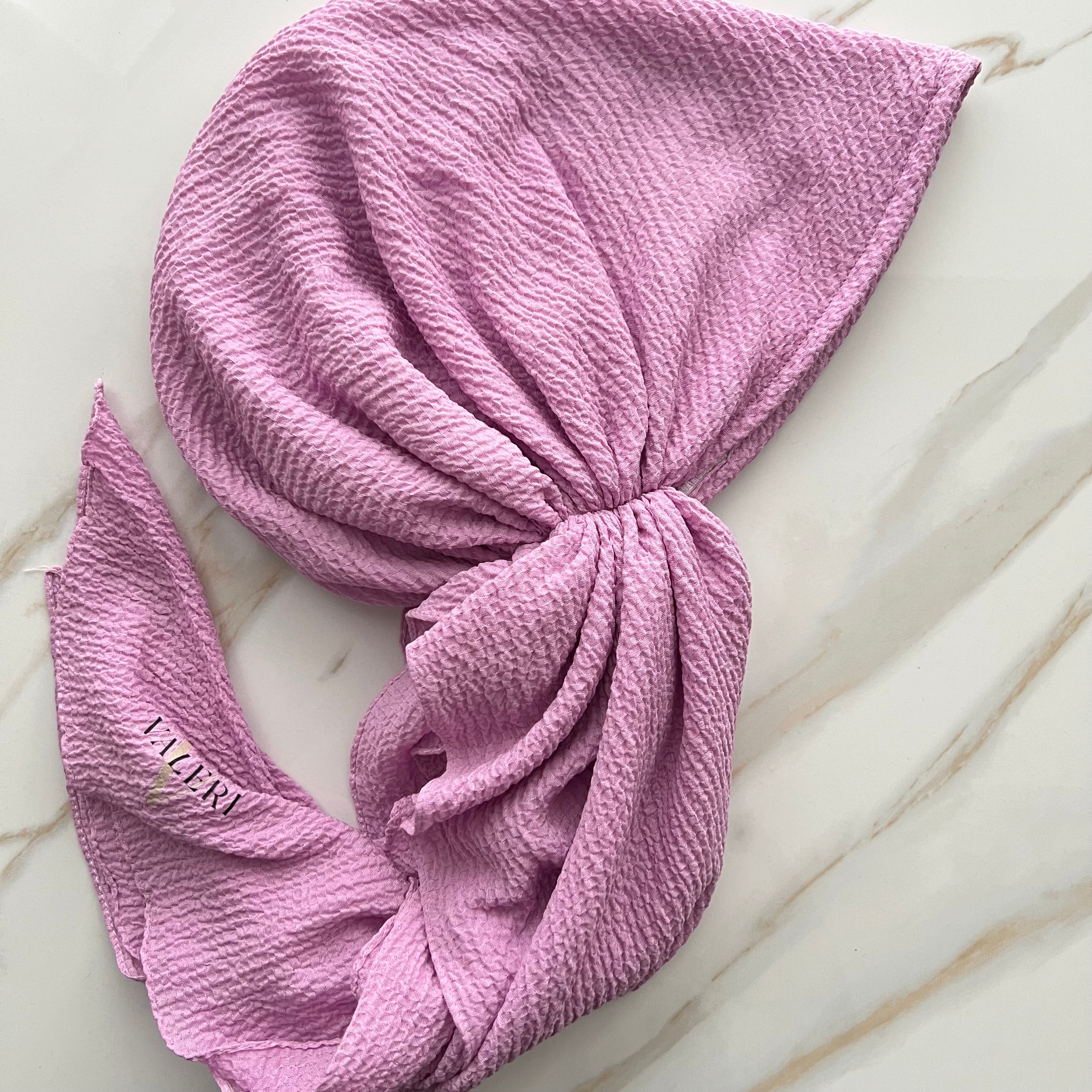Orchid Crinkle Pre-Tied Scarf