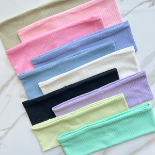 Soft Ribbed Subtle Shimmer Headband Collection