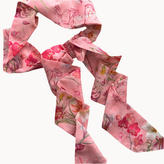 Pink Chinoiserie Bloom Ready-Tied Headband
