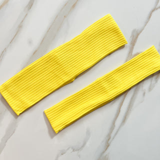 Sunshine Yellow Ribbed Headband