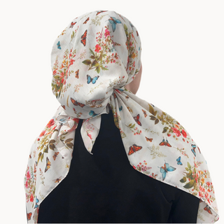 Floral Flutter Pre-Tied Scarf
