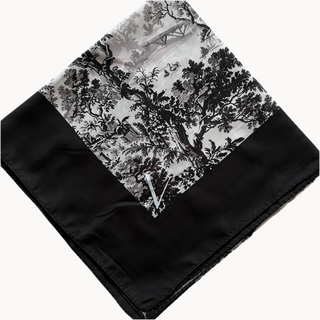 Noir Meadows Open Square Scarf