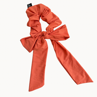 Tangerine Dri Fit Bow Scrunchie