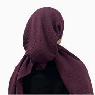 Berry Blossom Crinkle Pre-Tied Scarf