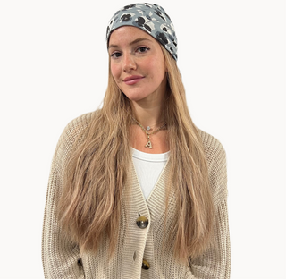 Dusky Bloom Light Crinkle Triangle Scarf