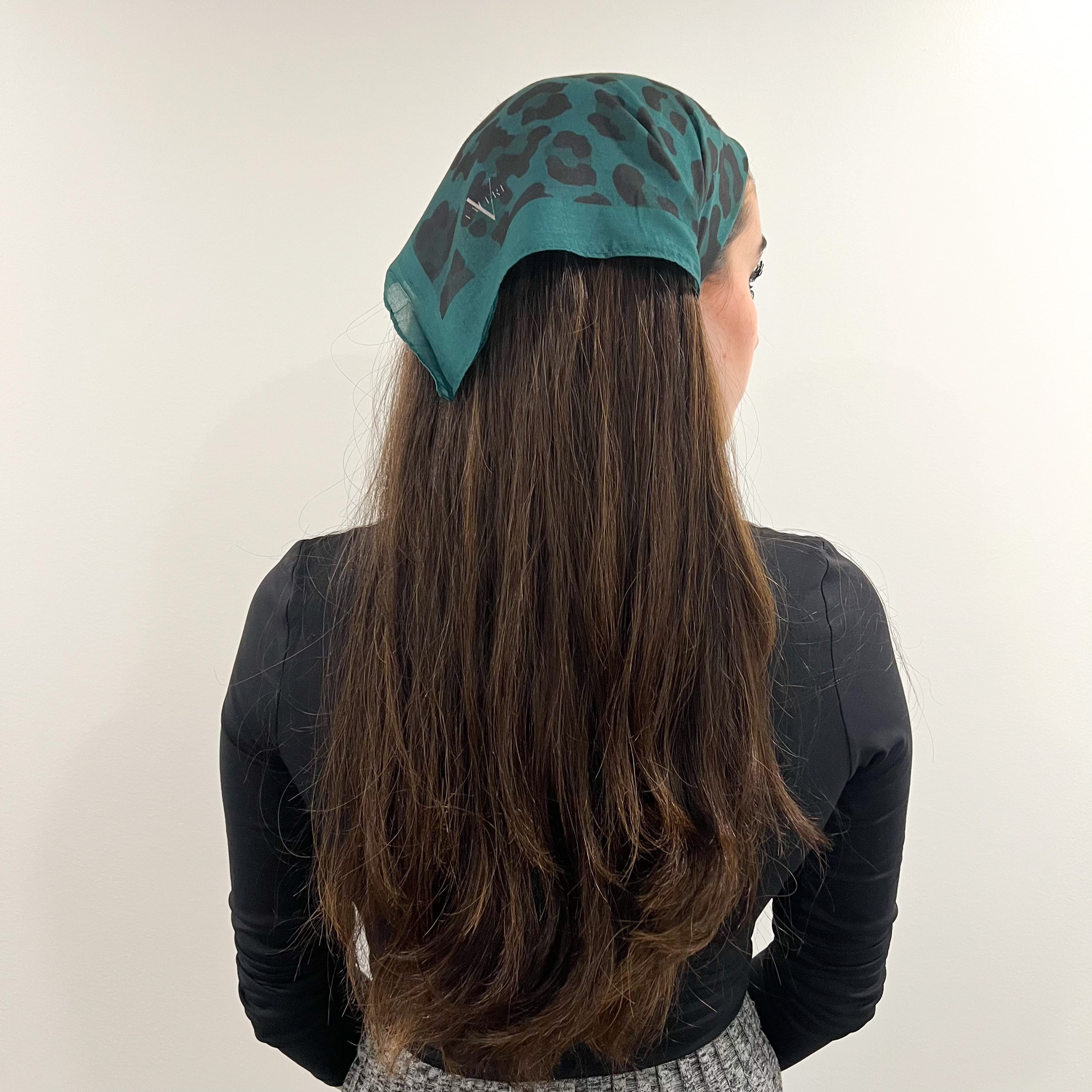 Brooke Leopard XS Square Scarf