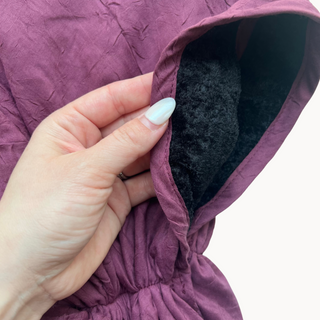 Muted Merlot Bamboo Crepe Pre-Tied Scarf