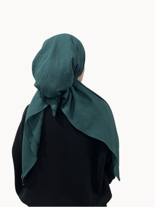 Pine Crinkle Pre-Tied Scarf