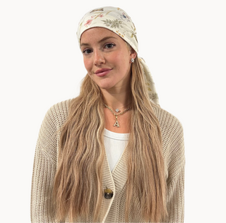 Meadow Whispers Light Crinkle Triangle Scarf