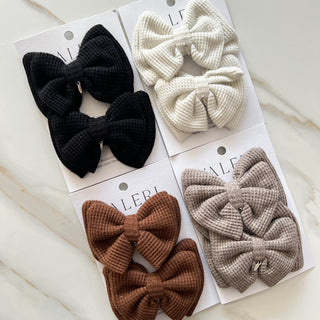 Waffle Sparkle Mini Bows