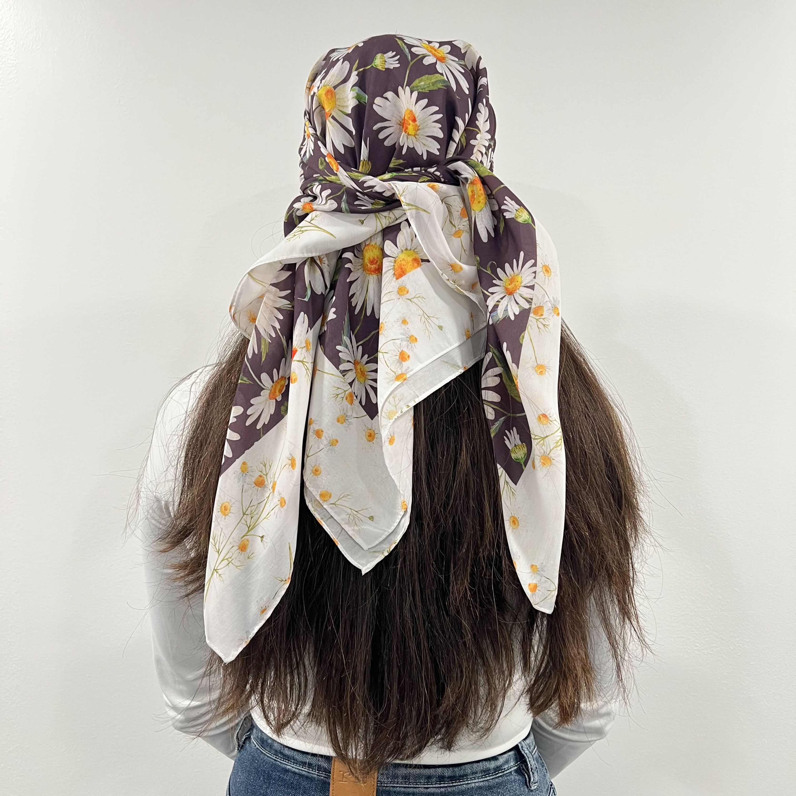 Sunflower Open Square Scarf