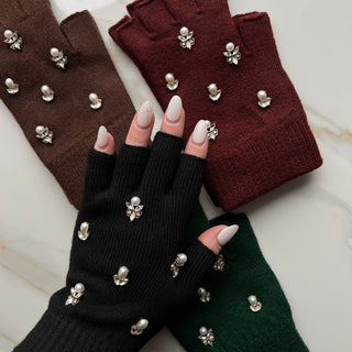 Aurora Pearl Fingerless Gloves