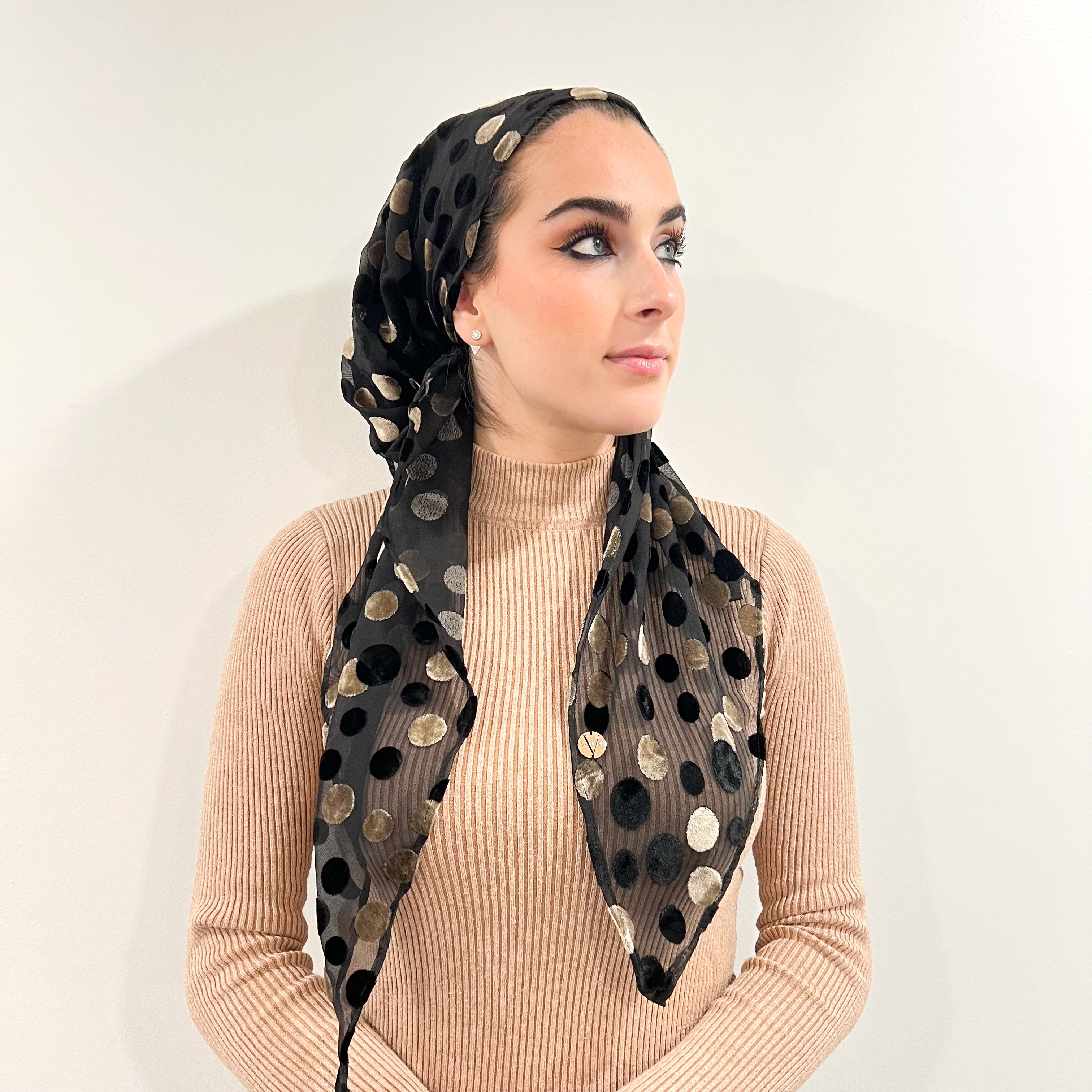 Tiffany Velvet Pre-Tied Scarf