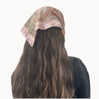 Blush Toile Bandana Scarf