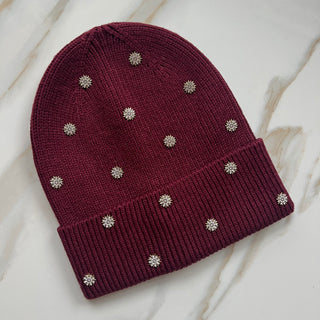 Elara Merlot Cuff Beanie