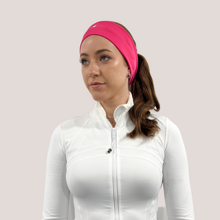 Hibiscus Yaffa Yoga X Valeri Headband- Hot Pink
