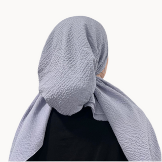 Lilac Crinkle Pre-Tied Scarf