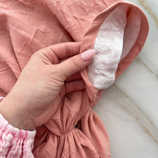 Peach Bamboo Pre-Tied Scarf