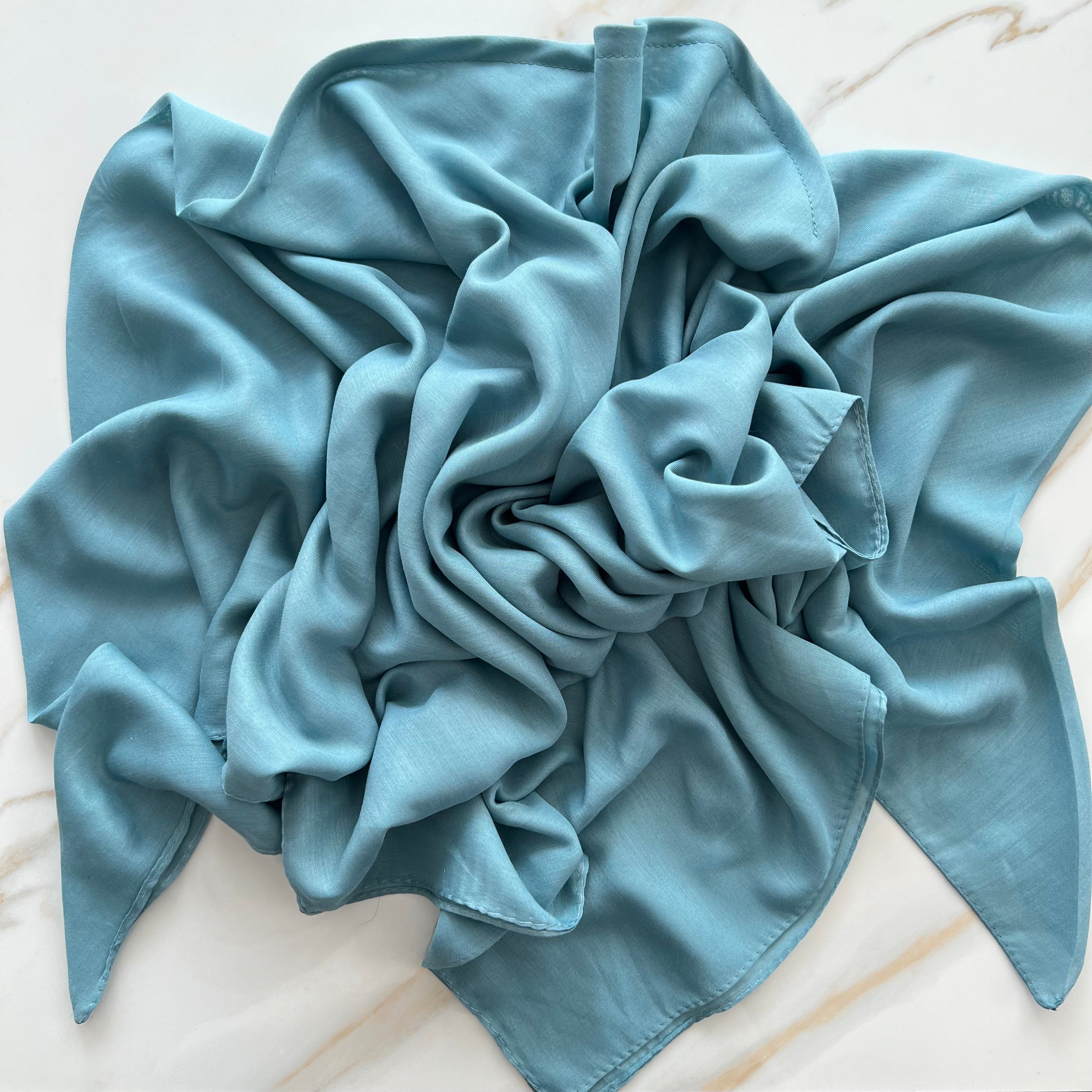 Teal Triangle Scarf