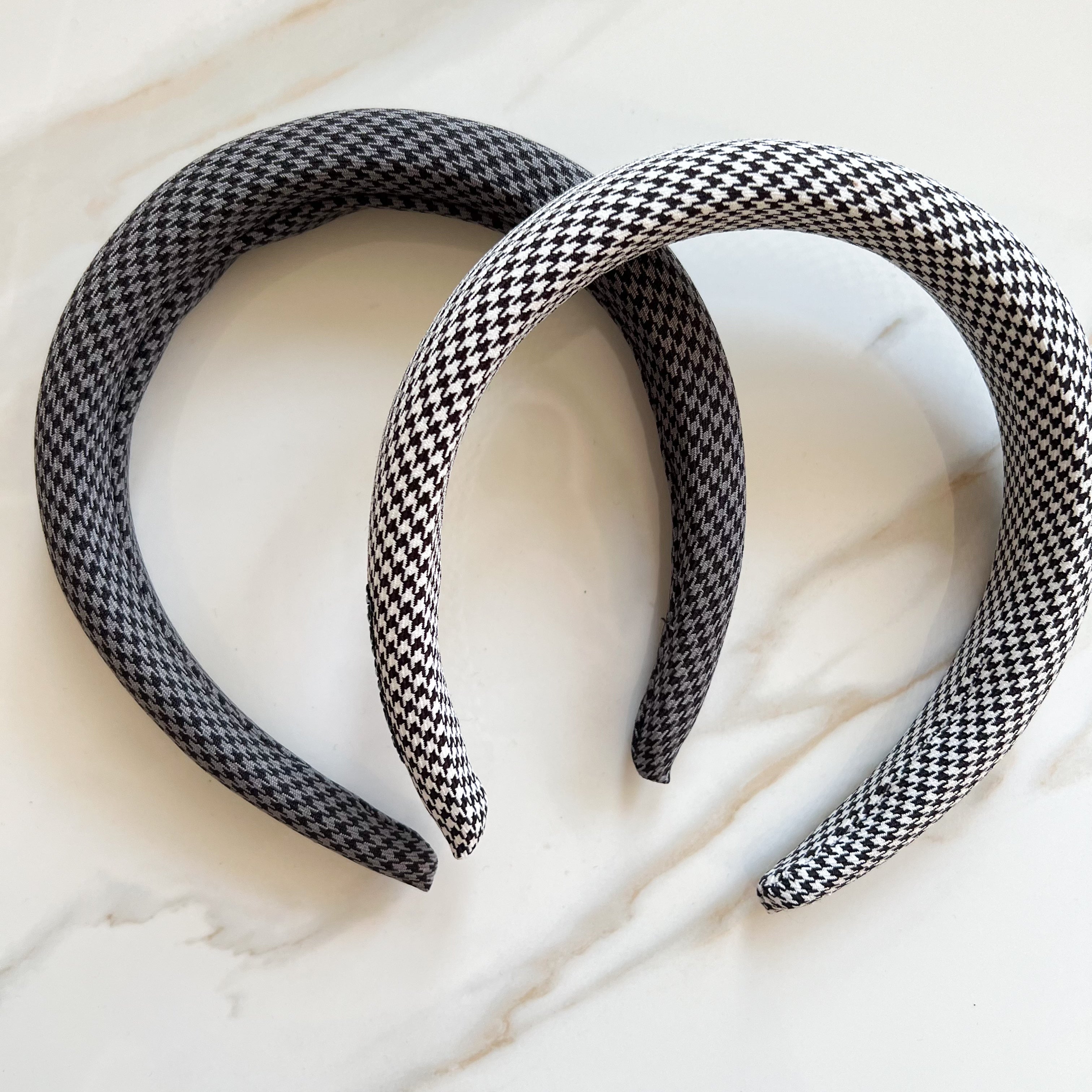 Houndstooth Puff Headband by Toby