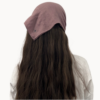 Dusty Purple Bamboo Crepe Ready-Tied Bandana