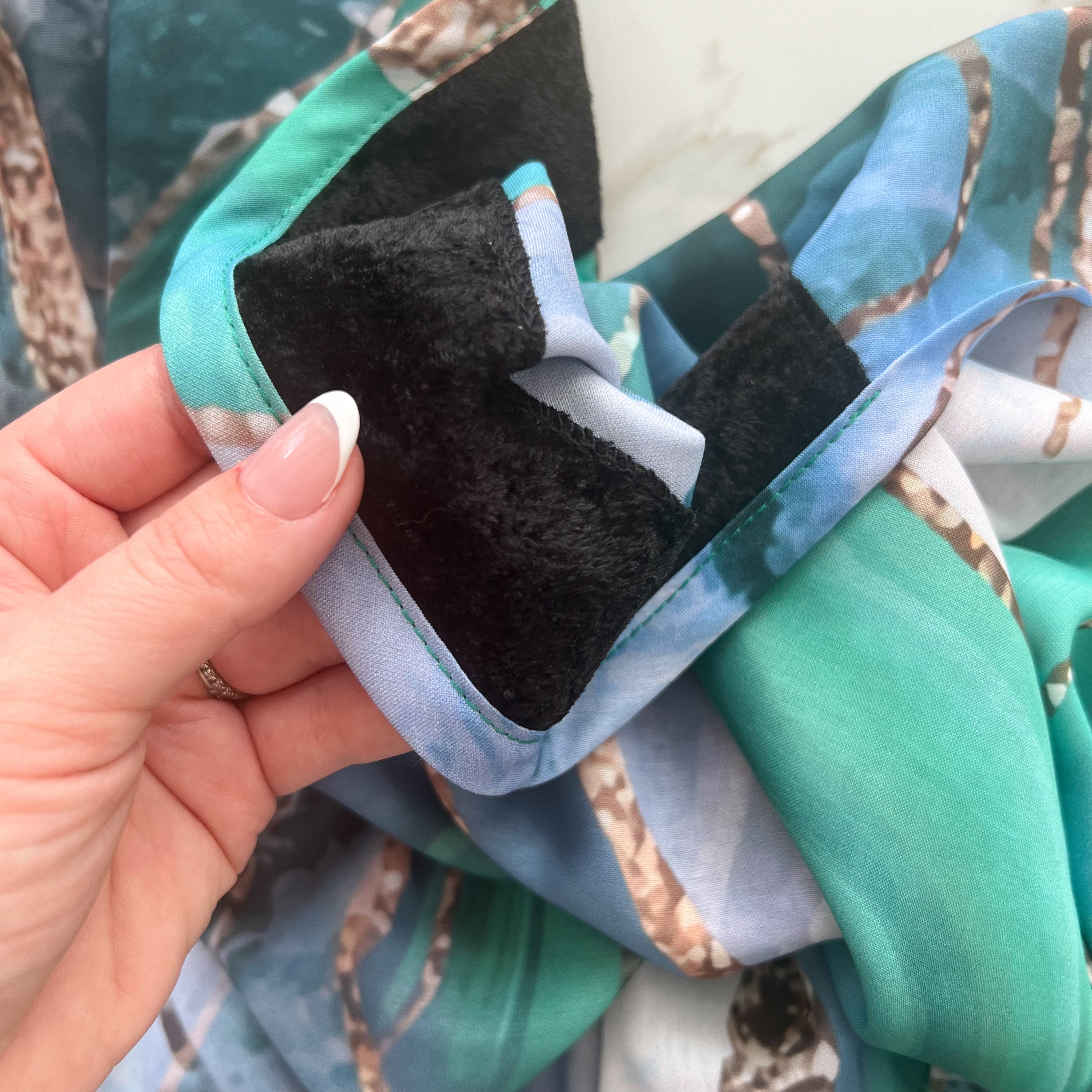 Blue Marble Triangle Scarf