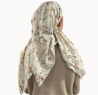 Meadow Whispers Light Crinkle Open Pre-Tied Scarf
