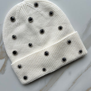 Selene Cream Cuff Beanie