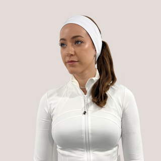 Hibiscus Yaffa Yoga X Valeri Headband- White