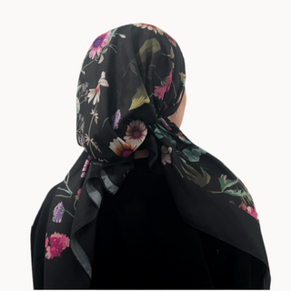 Lilac Meadow Pre-Tied Scarf