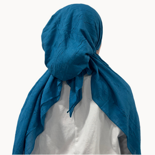 Jade Bamboo Crepe Pre-Tied Scarf
