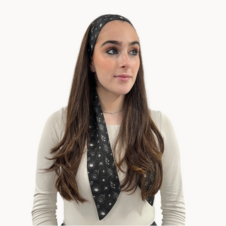 Valeri Signature Bloom Charcoal Ready-Tied Headband