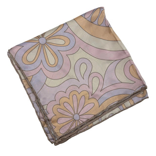 Pastel Paisley Silk Square Scarf