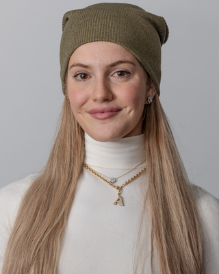 Green Heathered Knit Beanie