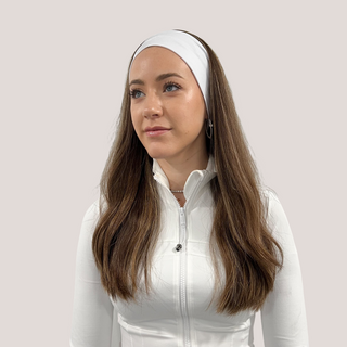 Hibiscus Yaffa Yoga X Valeri Headband- White