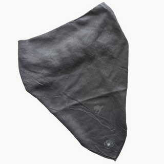 Gray Bamboo Crepe Ready-Tied Bandana