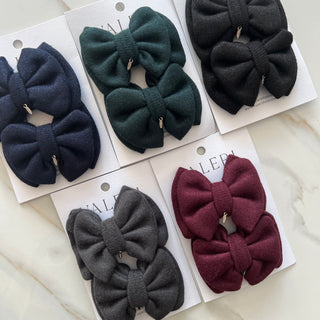 Shimmer Knit Mini Bows