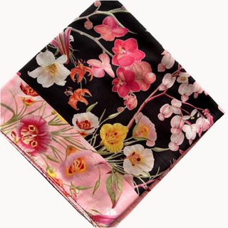 Chinoiserie Bloom Open Square Scarf