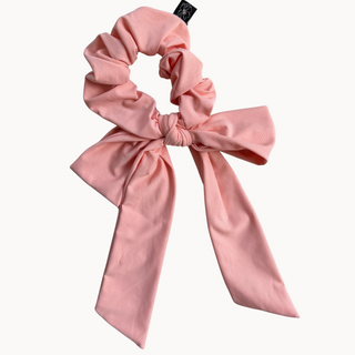 Peach Dri Fit Bow Scrunchie