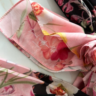 Chinoiserie Bloom Pre-Tied Scarf