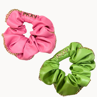 PK Hart x V Spring Edition Genuine Leather Scrunchie