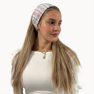 Pastel Scallop Crinkle Wide Headband