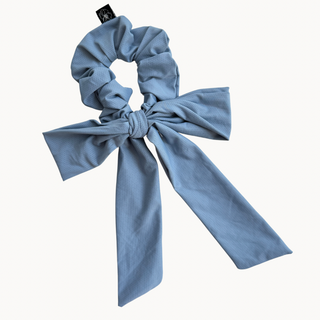 Sky Blue Dri Fit Bow Scrunchie