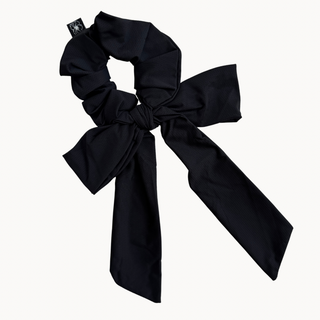 Black Dri Fit Bow Scrunchie