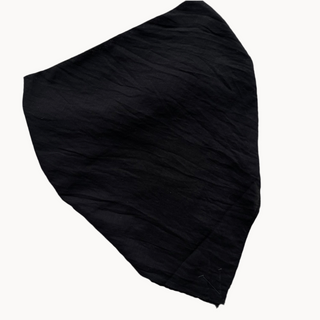 Black Cotton 2.0 Ready-Tied Bandana Scarf