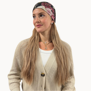 Merlot Bloom Light Crinkle Triangle Scarf