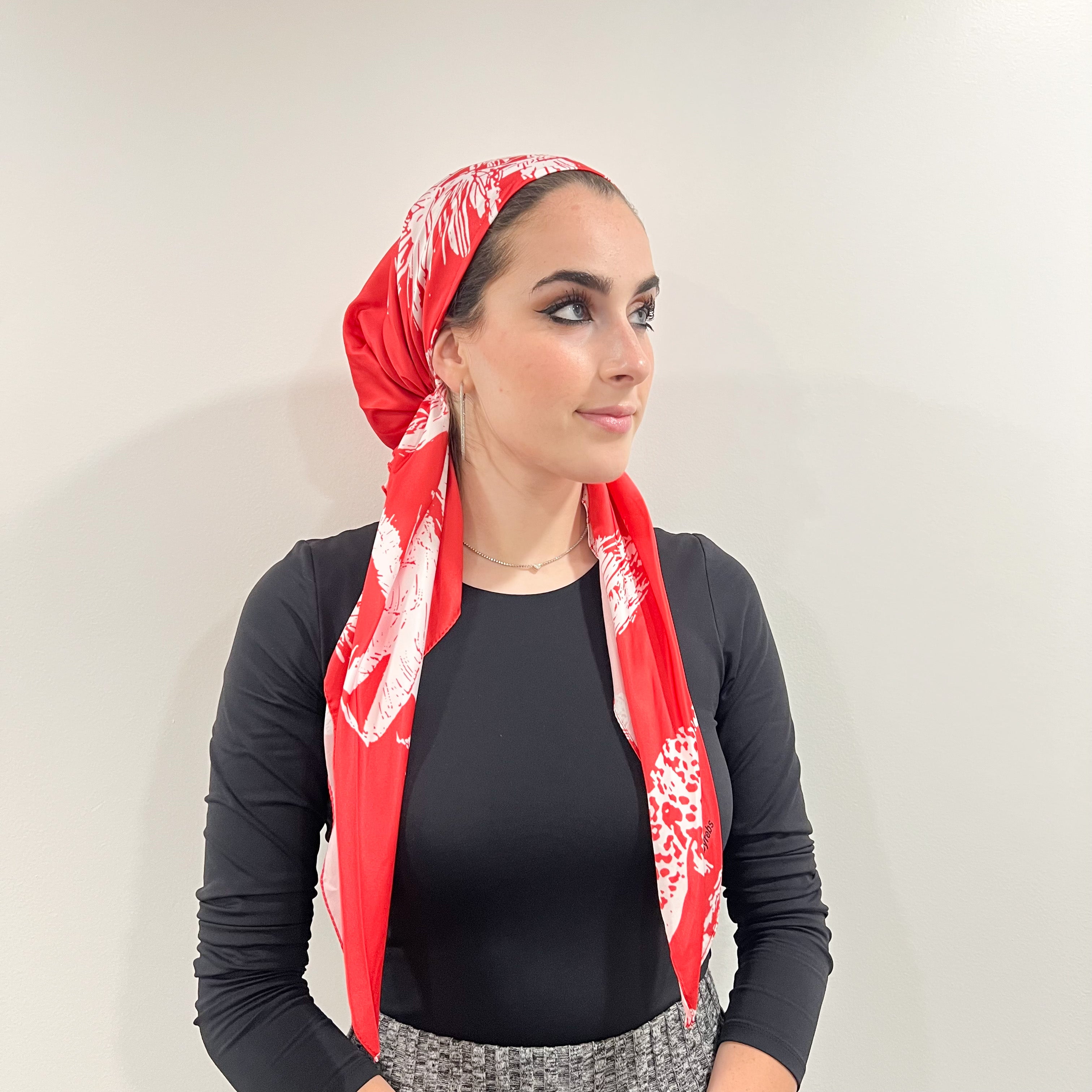 Scarlet Safari X @styledbyrebs Satin Pre-Tied Scarf
