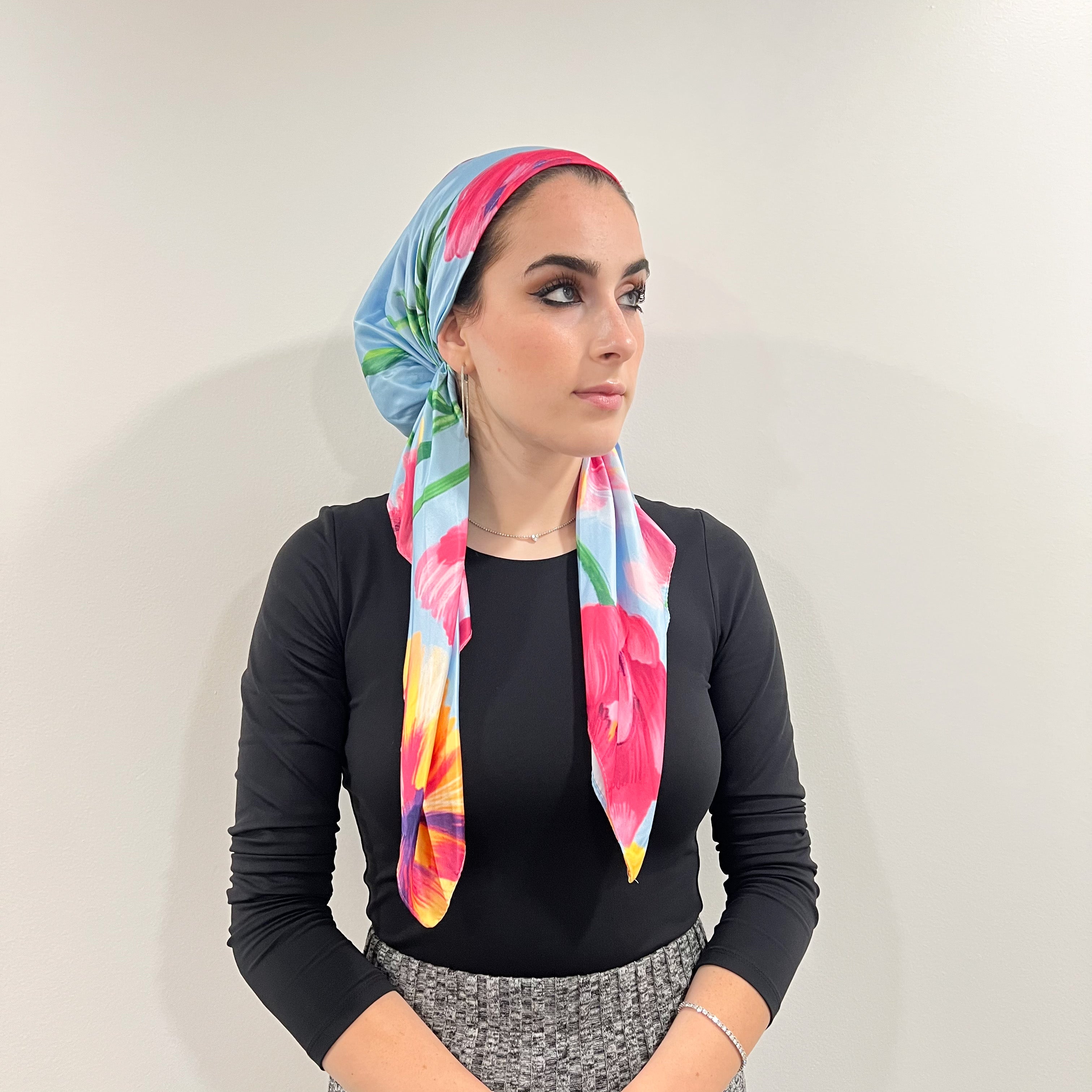Gratitude Garden X @styledbyrebs Satin Pre-Tied Scarf